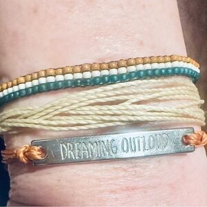 Pura Vida Dreaming Out Loud Set of 3 bracelets